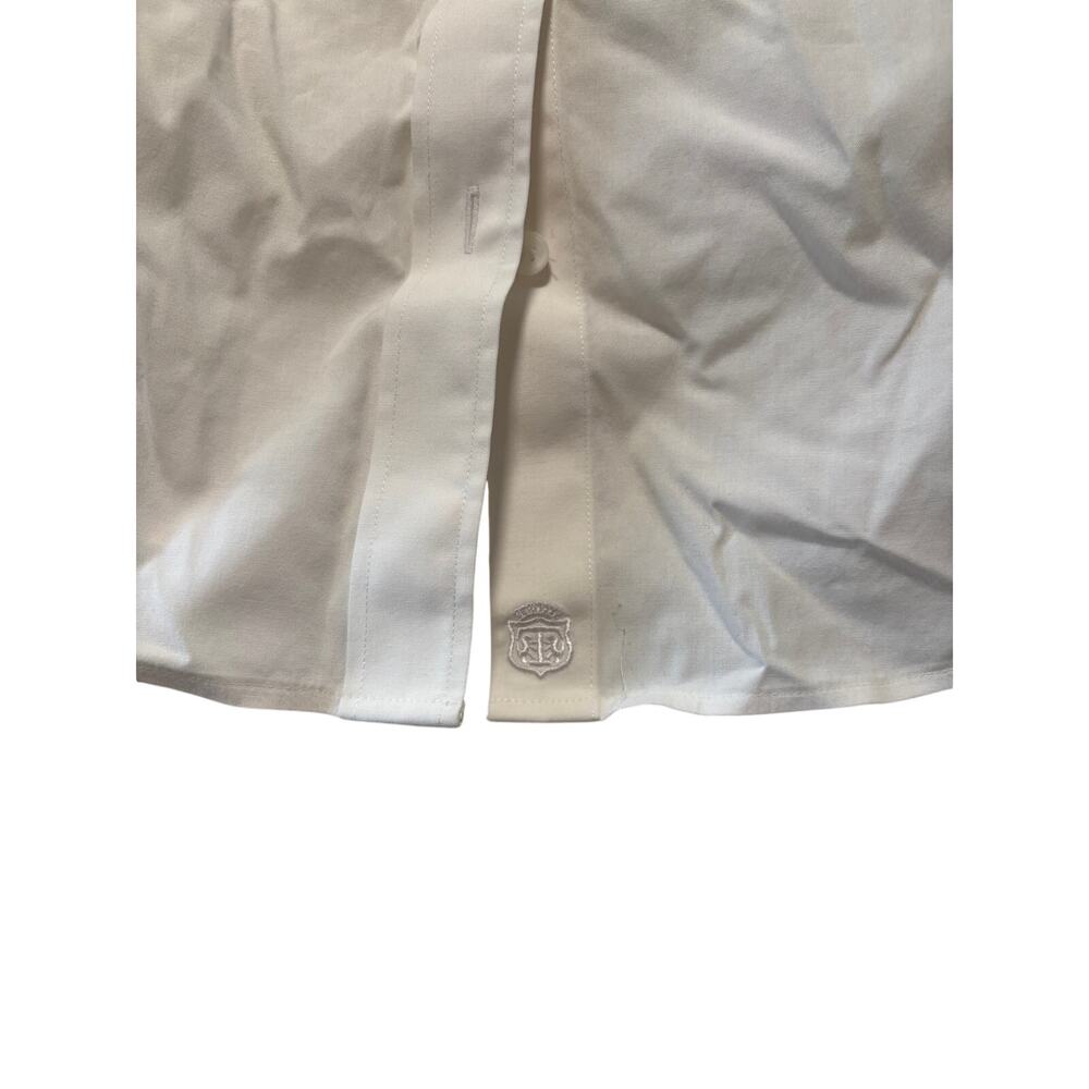 Talbots White Button Down Shirt 14W Non-Iron Cotton - Picture 6 of 10